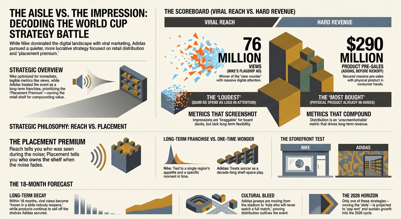 How Adidas Decided to Skip the FIFA 2026 Hype — one-page infographic